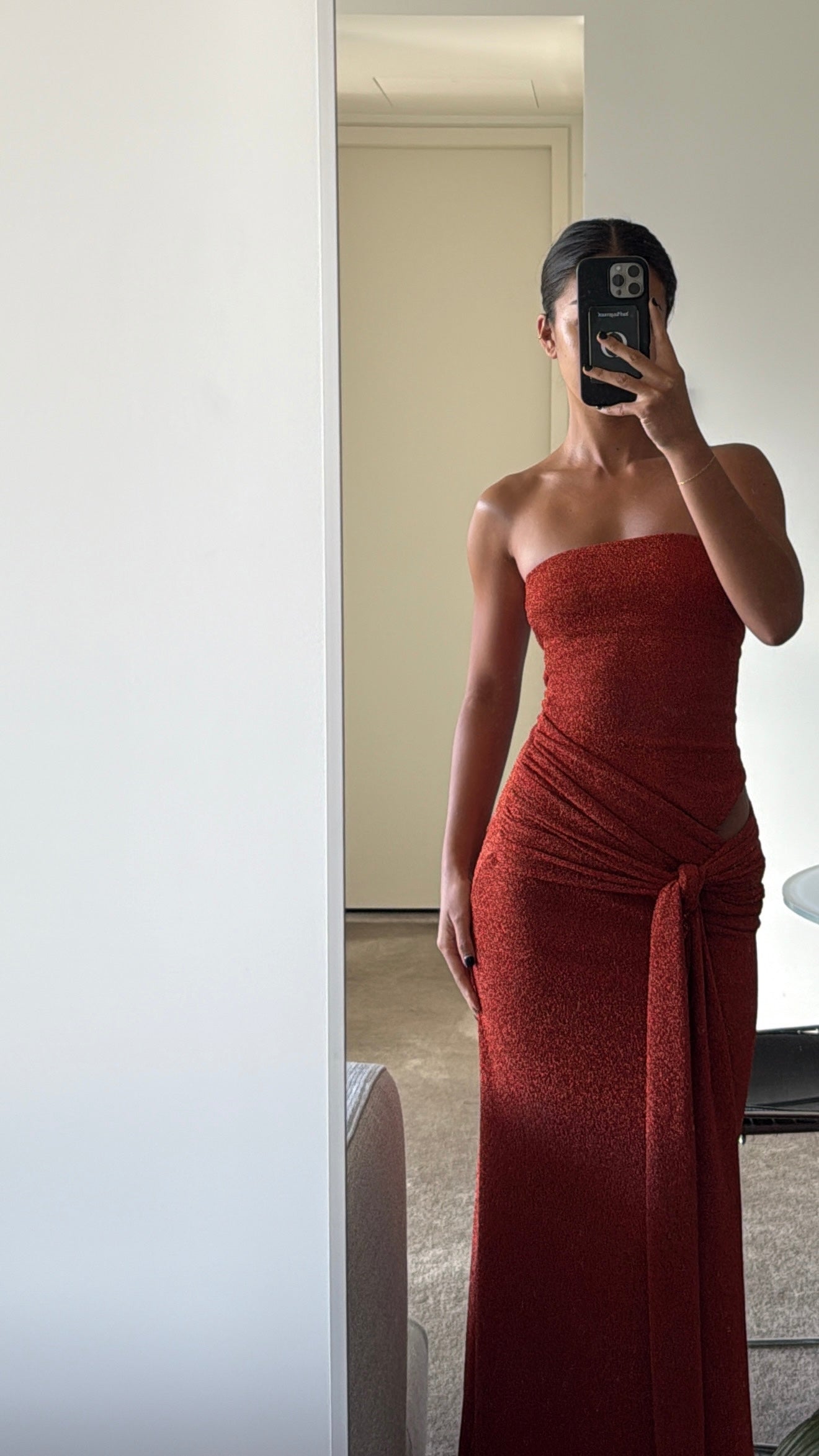 Elaai Monaco Dress Burnt Orange