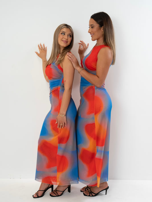 Scanlan Theodore Italian Watercolour Print Dress