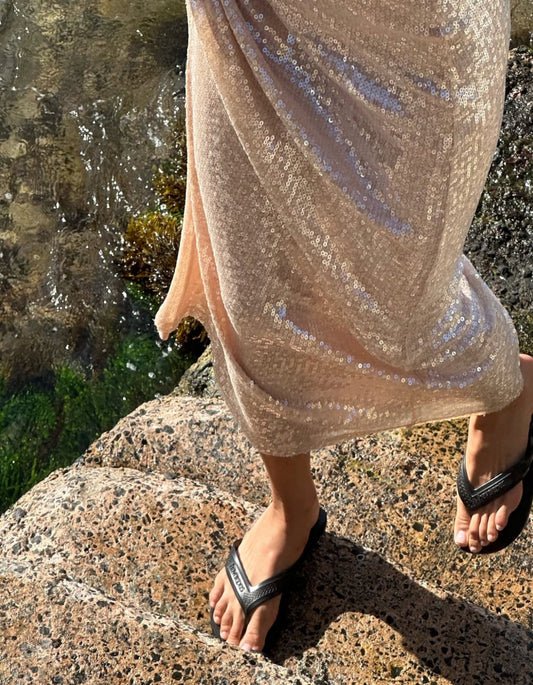 Ownley Marta Midi Skirt Champagne