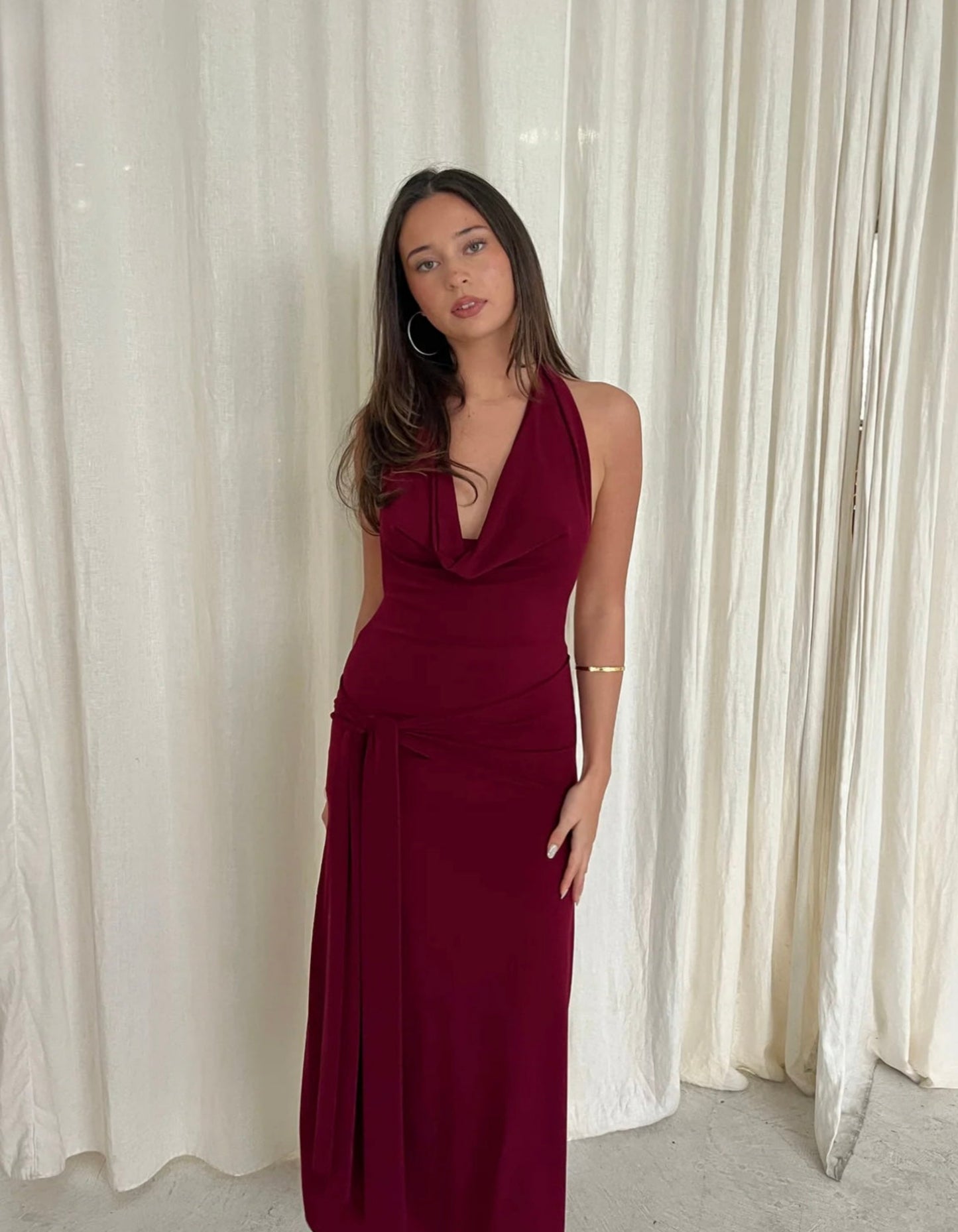 LaMarie Nadia Dress Burgundy
