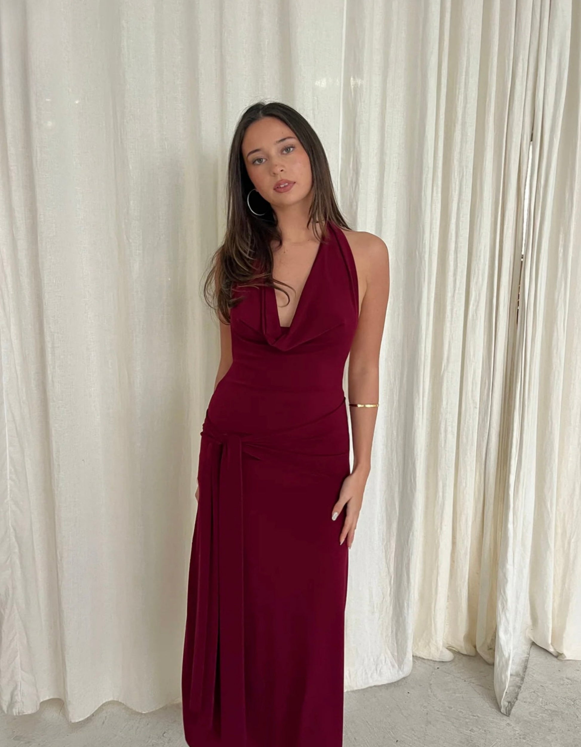 LaMarie Nadia Dress Burgundy