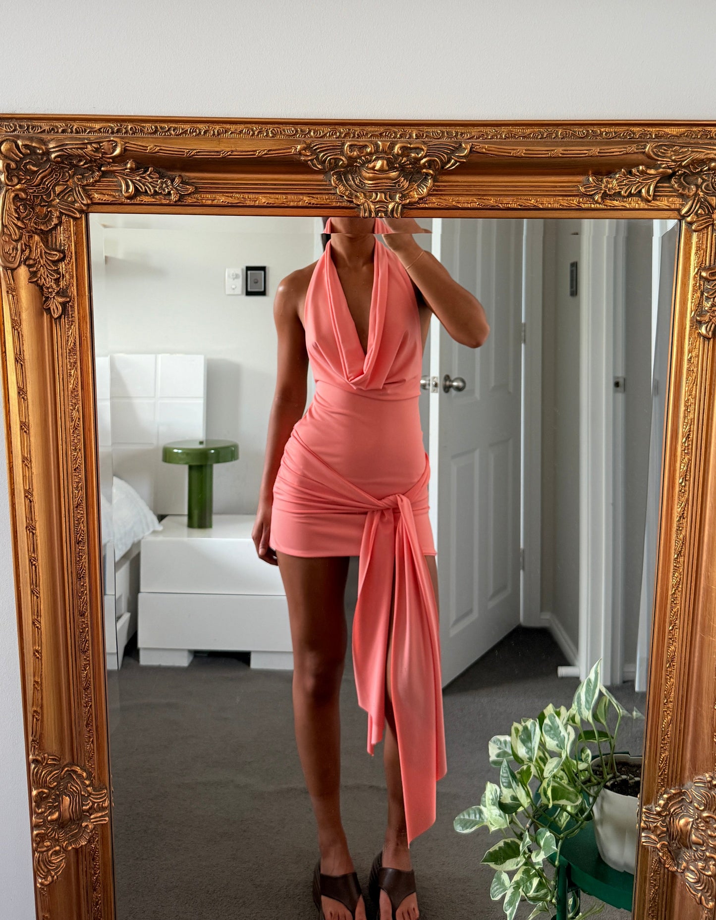 LaMarie Olivia Mini Dress Peach