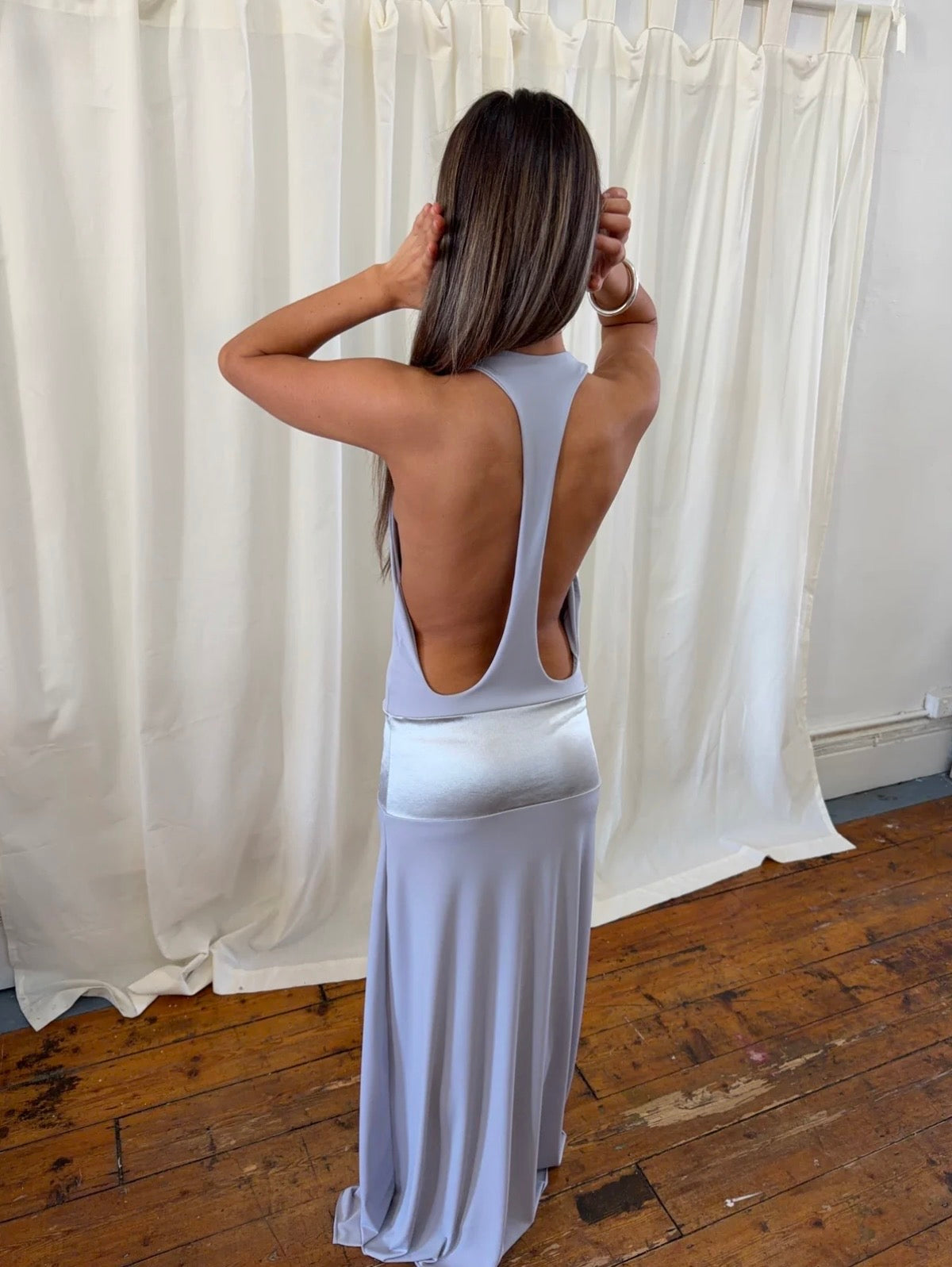 LaMarie Serena Dress Silver To Rent