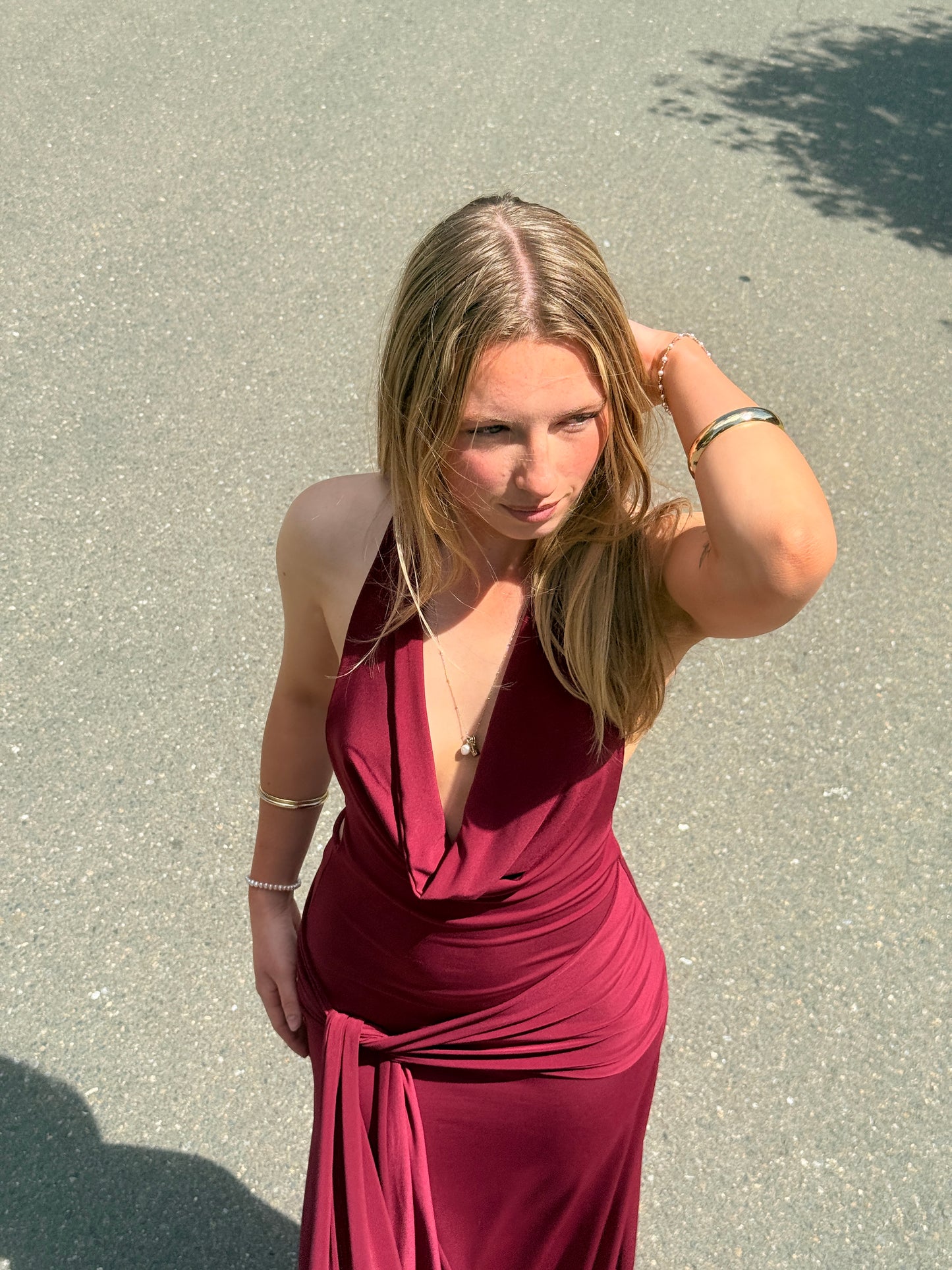 LaMarie Nadia Dress Burgundy