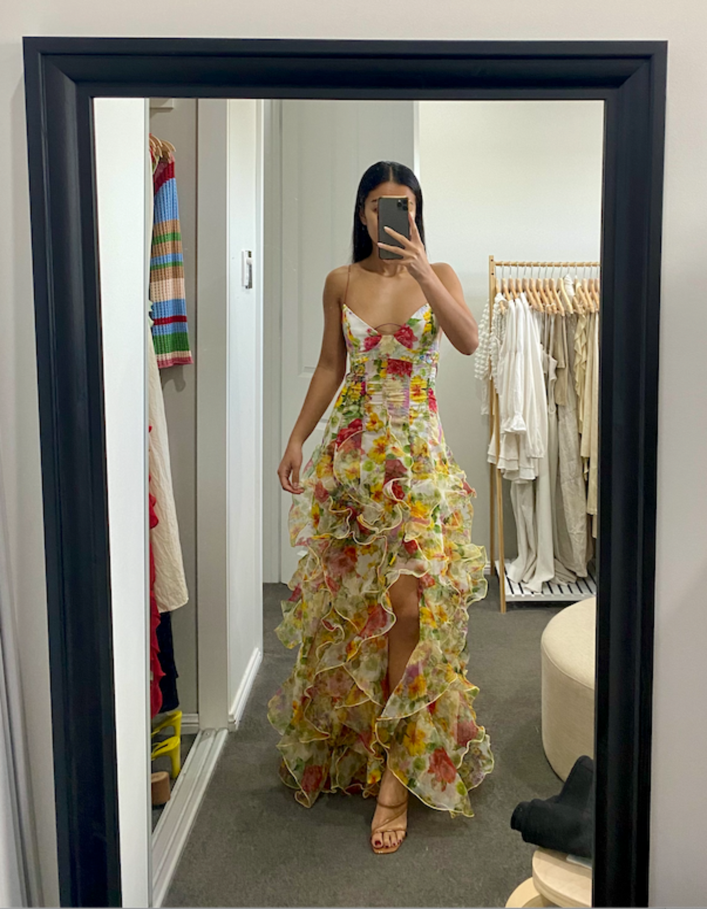 Menti Baroque Flower Maxi Dress – Hire to Help
