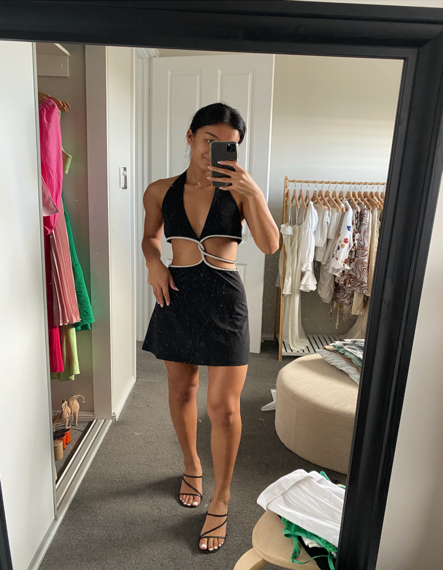 Meshki Nicha Halter Mini Dress