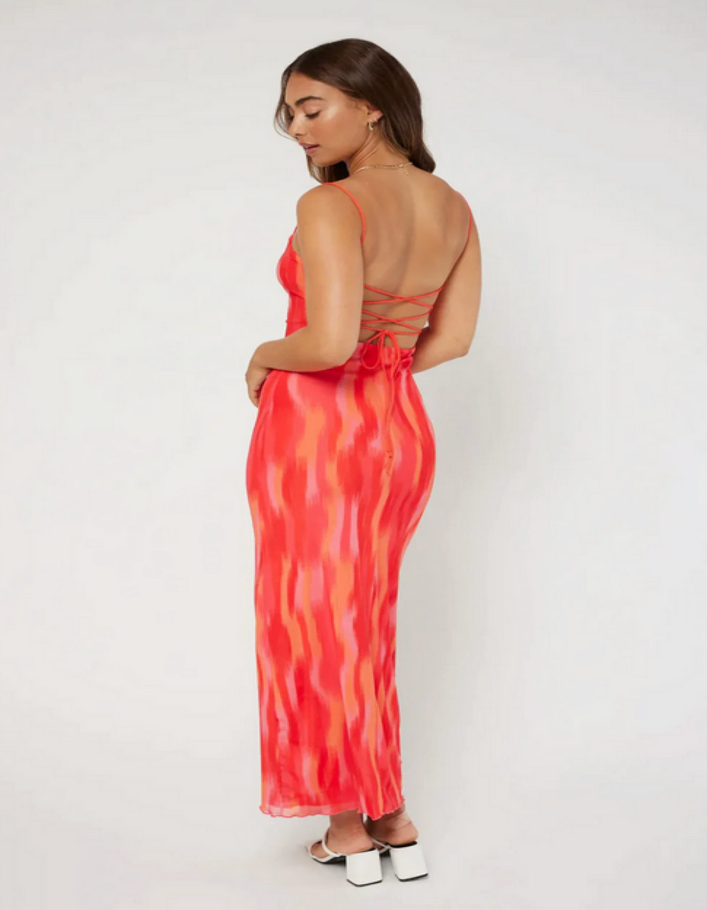 Perfect Stranger Coral Flamingo Dress