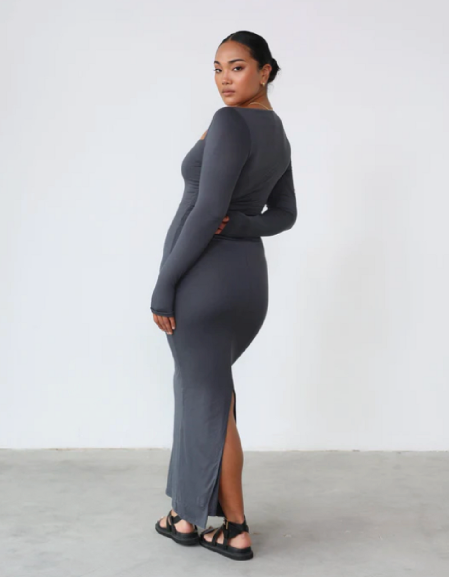 Charcoal Eyes On Me Dress