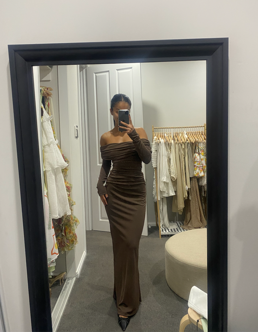 Benni Lorena Maxi Dress Ash Brown