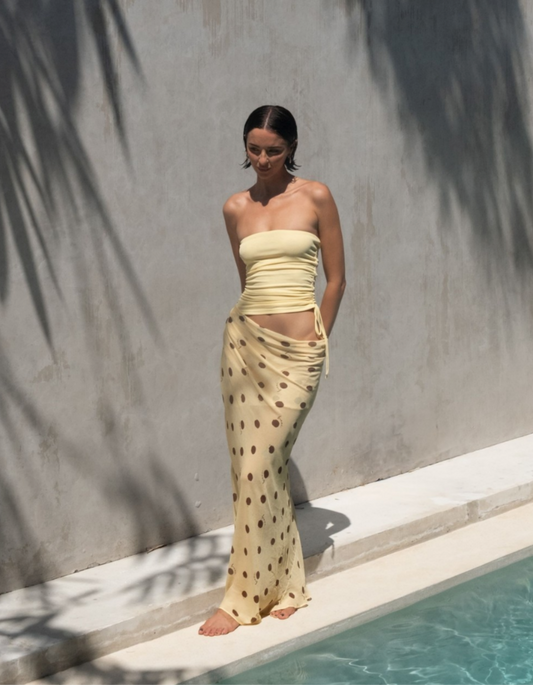 Benni Roscoe Maxi Dress Butter Spot