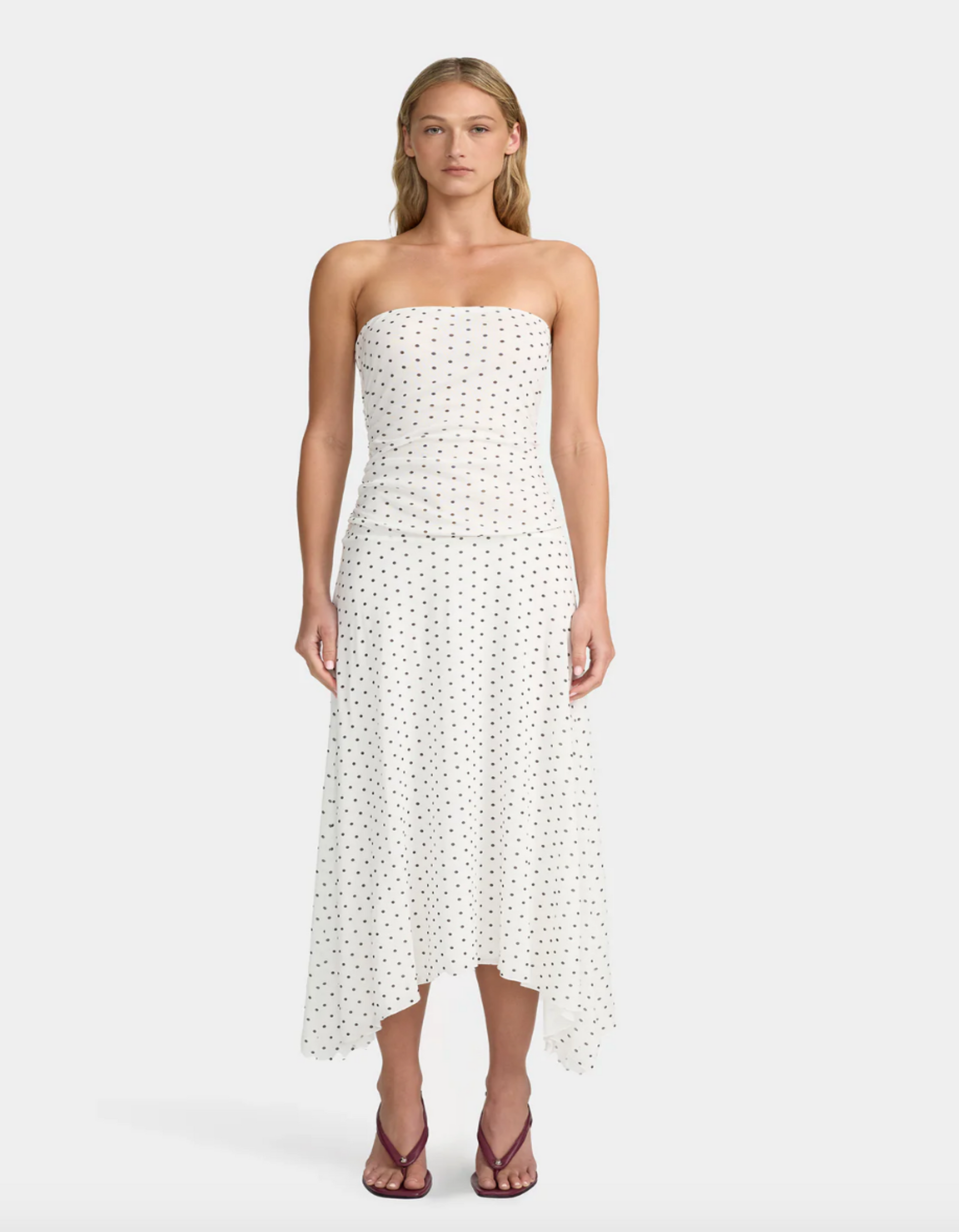 Tilly Jersey Dress Polka Print